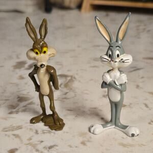Looney Tunes Warner Bross 1988 Vintage Metal Figures Set Of 2